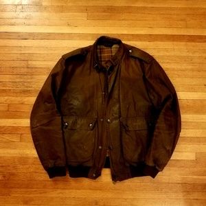 Barbour Wax A955 Flyer Jacket Brown